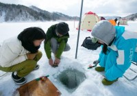 Ice Fishing Lake Akan