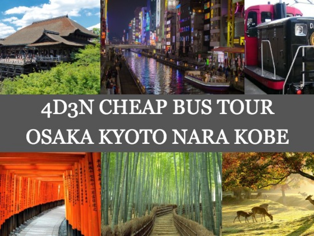 4D3N Cheap Bus Land Tour Package in Osaka Kyoto Nara & Kobe (Sold out) 1