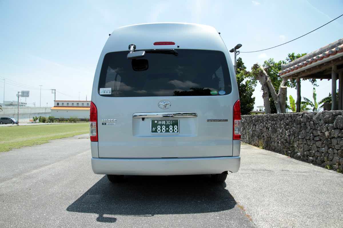 Private Daily Car Hire in Okinawa using Okinawa Toyota Hiace Van 3