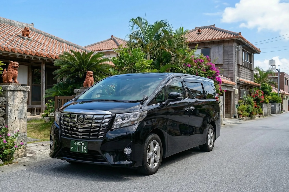 Private Daily Car Hire in Okinawa using Okinawa Toyota Alphard 0