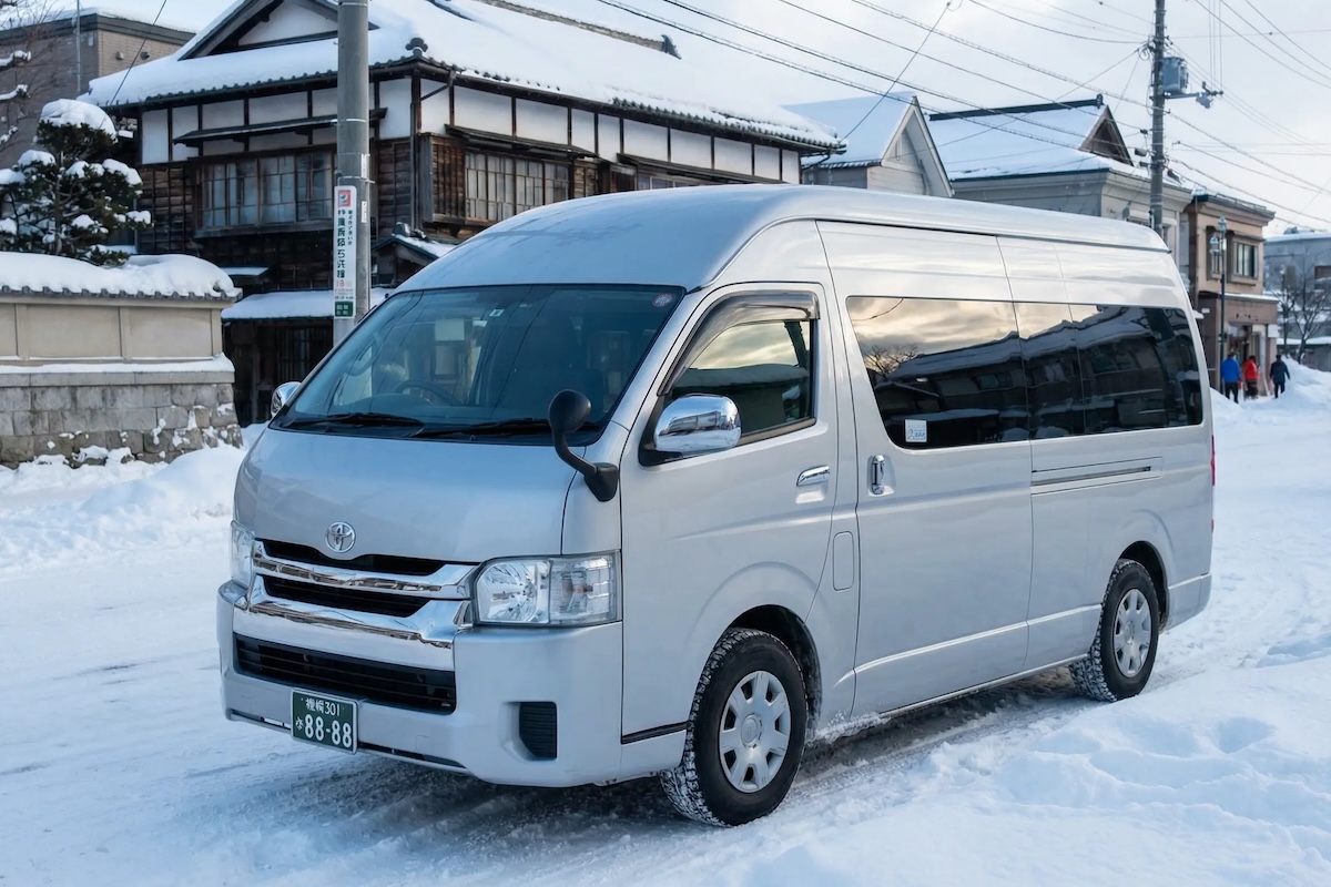 Private Daily Car Hire in Hokkaido using Hokkaido Toyota Hiace Van 0