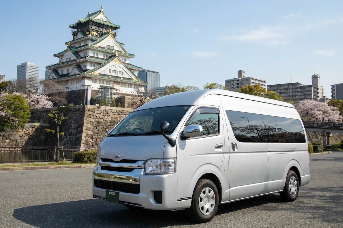 Private Daily Car Hire in Osaka using Osaka Toyota Hiace Van 0
